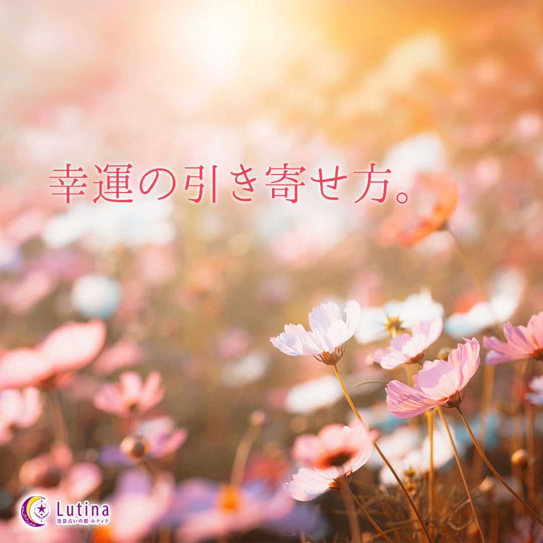 幸運はあなたのすぐそばに